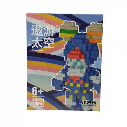 Lego Figura Mediano Oso Azul Abstracto