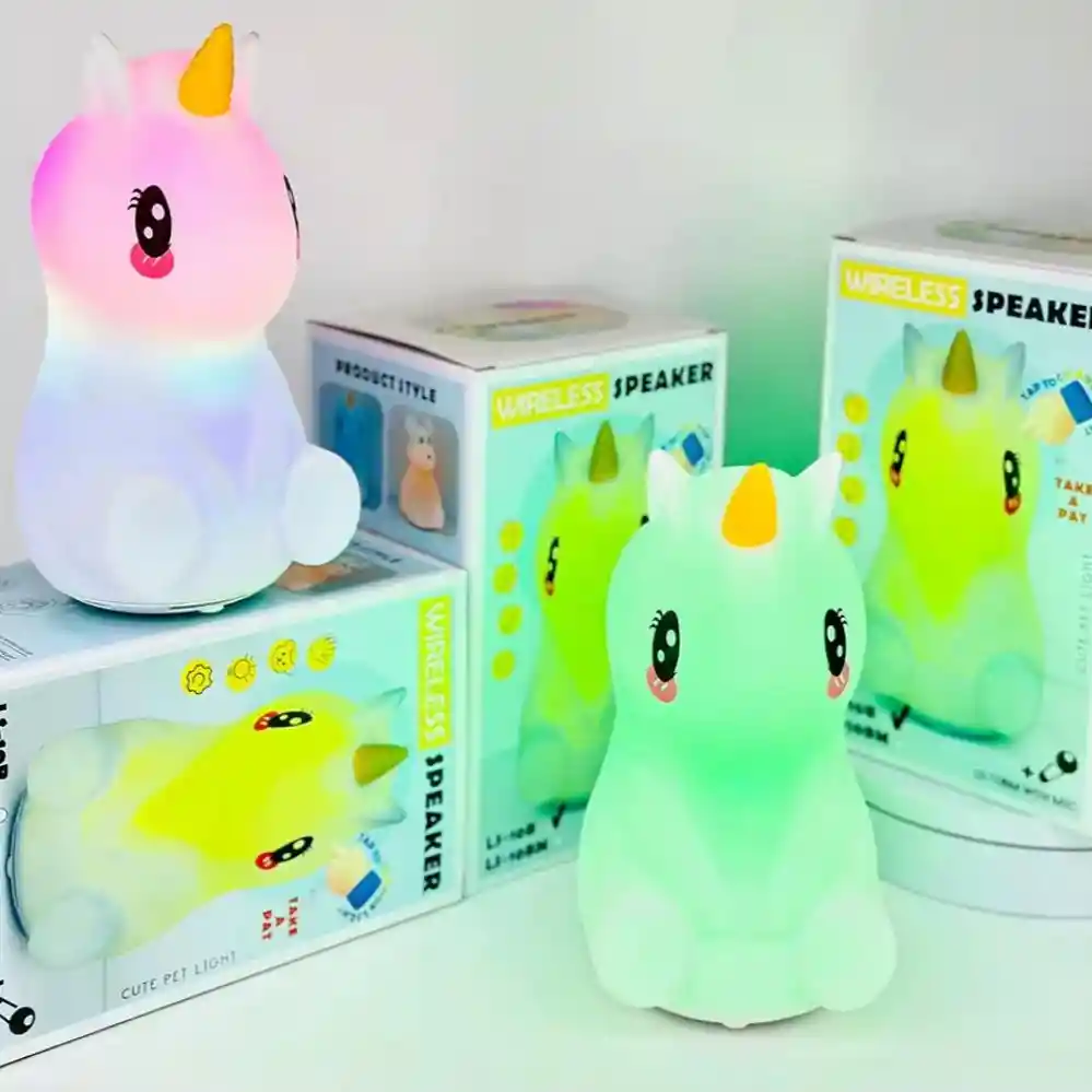 Bafle/parlante Y Lampara De Unicornio
