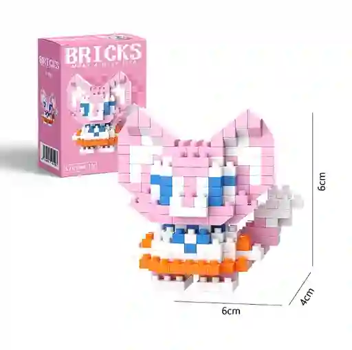Lego Mini Figura Gatica Rosada