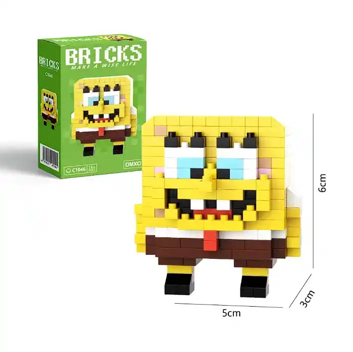 Lego Mini Figura Bob Esponja