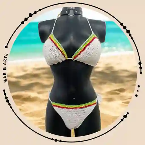 Traje De Baño Rasta Blanco