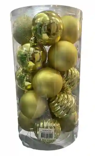 Bolas De Navidad 8 Cm X 20 Unidades Bolas Navideñas Decoracion Navideña