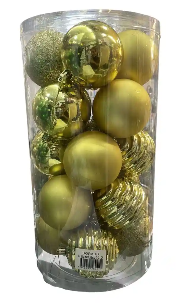 Bolas De Navidad 8 Cm X 20 Unidades Bolas Navideñas Decoracion Navideña