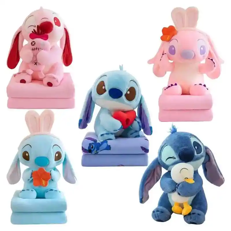 Peluche Stitch Con Cobija Estampada