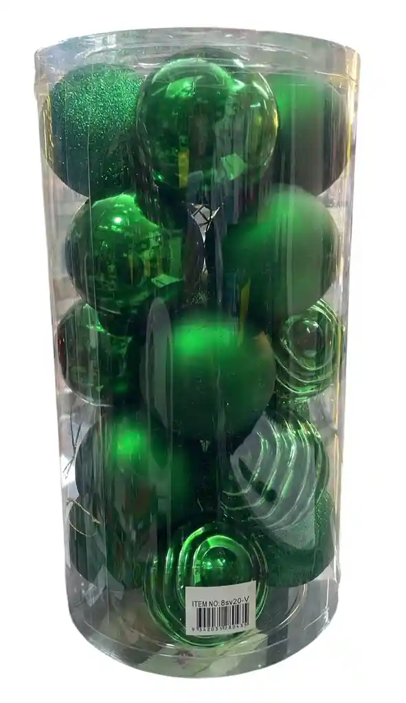 Bolas De Navidad 8 Cm X 20 Unidades Bolas Navideñas Decoracion Navideña