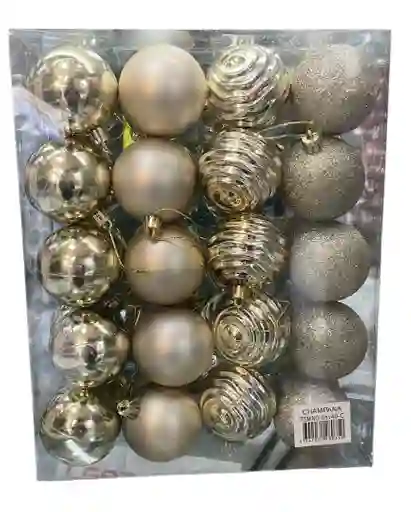 Bolas De Navidad 6 Cm X 40 Unidades Bolas Navideñas Decoracion Navideña