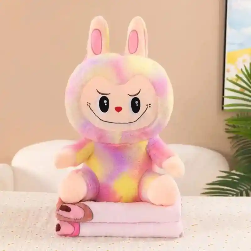 Peluche Labubu Con Cobija
