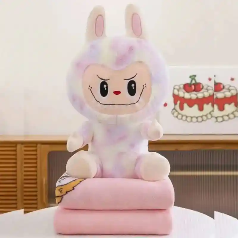 Peluche Labubu Con Cobija
