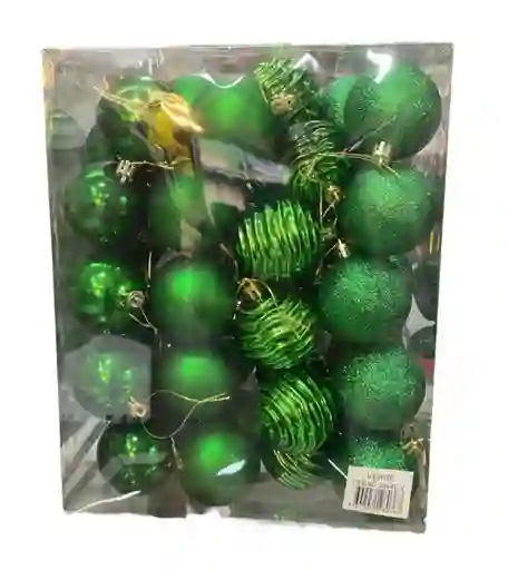 Bolas De Navidad 6 Cm X 40 Unidades Bolas Navideñas Decoracion Navideña