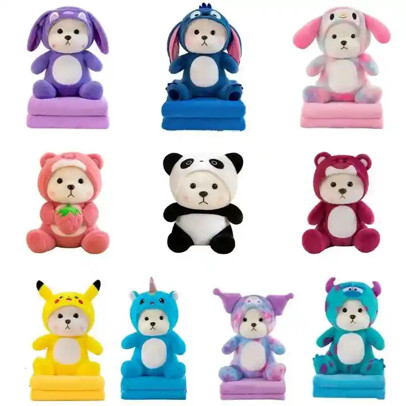 Peluche Oso En Pijama Con Cobija