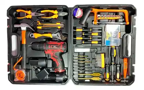 Kit Taladro + Kit De Herramientas