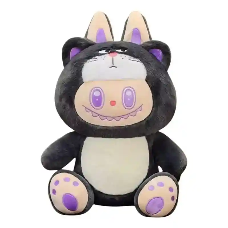 Peluche Labubu Con Disfraz Con Cobija