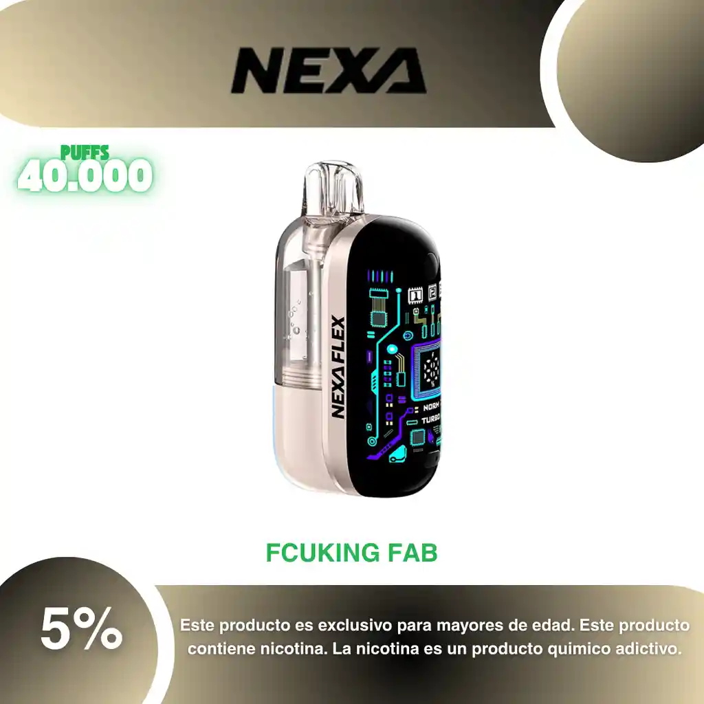 Vape Nexa Flex 40.000 Pufs, Fcuking Fab 5%