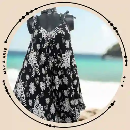 Enterizo Estampado Negro