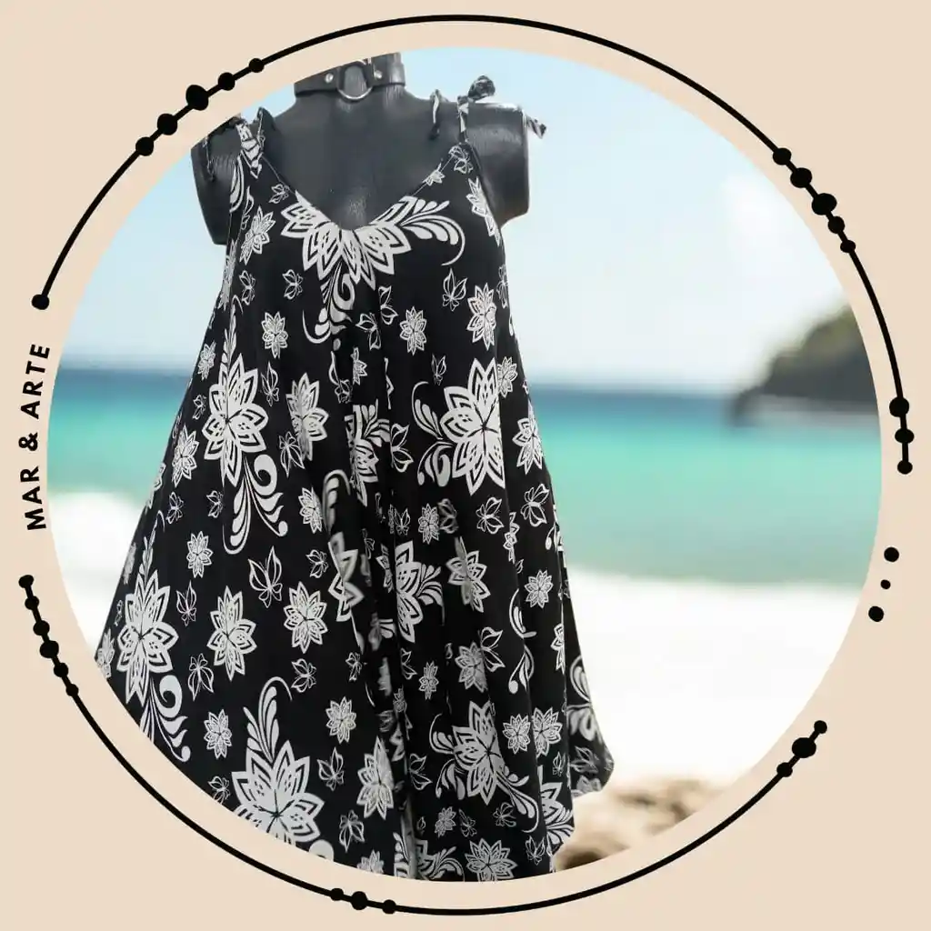 Enterizo Estampado Negro