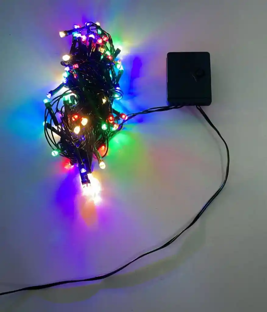 Luces De Navidad X 100 Bombillos Cable Verde Luz De Colores 7 Metros Aproximadamente Luces Navideñas Luces Para Navidad Luces De Navidad Luz De Navidad Decoracion Navideña