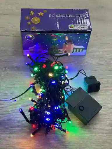 Luces De Navidad X 100 Bombillos Cable Verde Luz De Colores Con Continuacion 7 Metros Aproximadamente Luces Navideñas Luces Para Navidad Luces De Navidad Luz De Navidad Decoracion Navideña