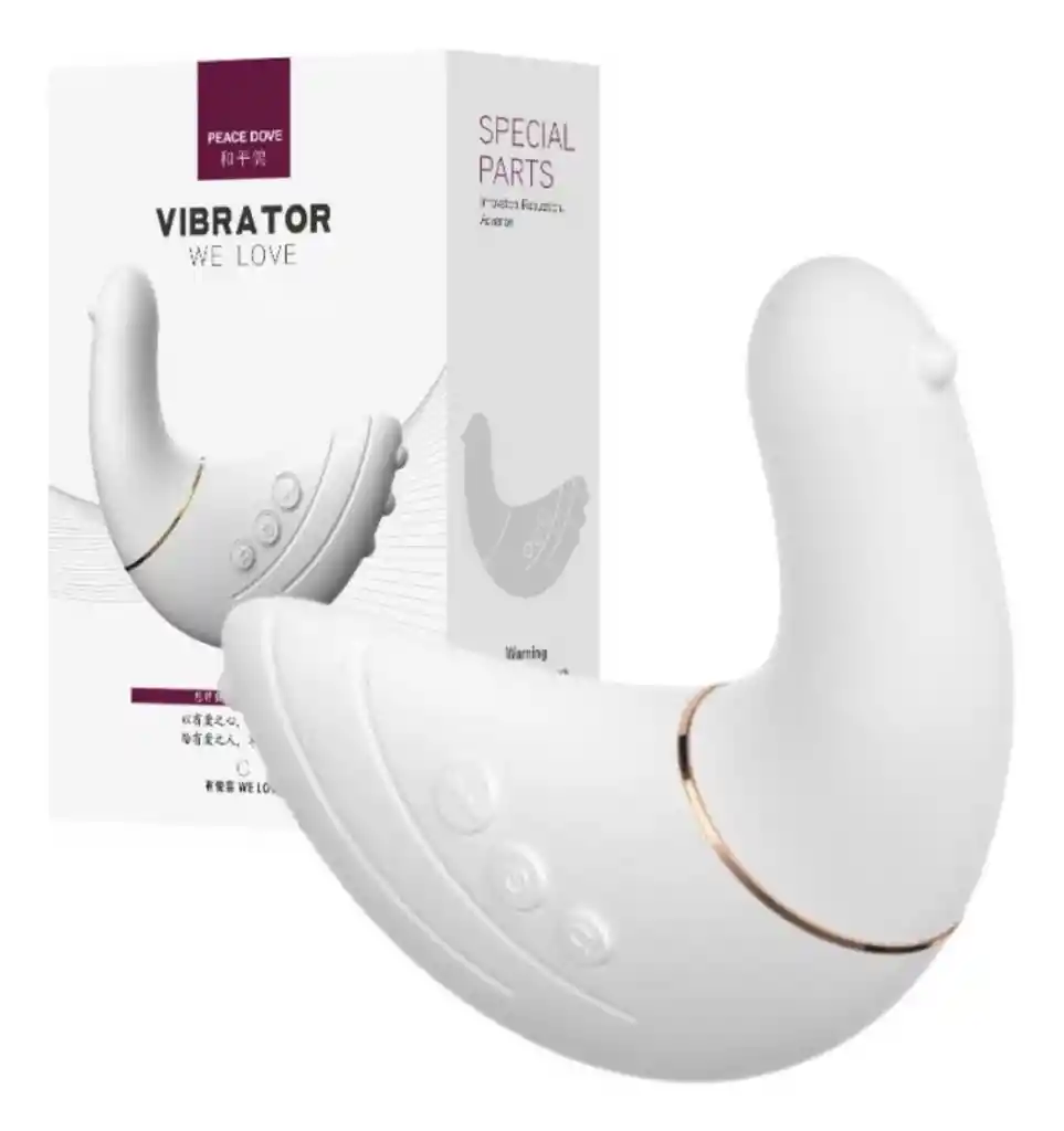 Vibrador Peace Dove Estimulacion Doble Y Diseño Ergonomico Estimulador Punto G Estimulador Clitorial Resistente Al Agua Recargable Usb Vibrador Silencioso Luxury