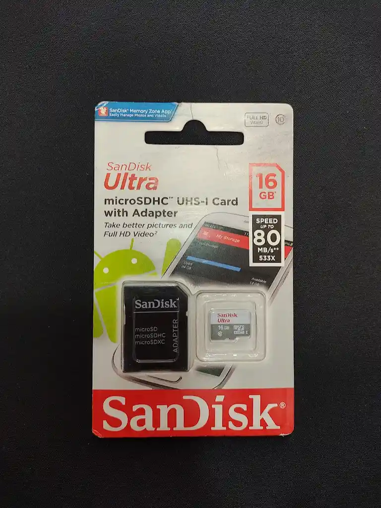 Tarjeta De Memoria Micro Sd 16 Gb Sandisk