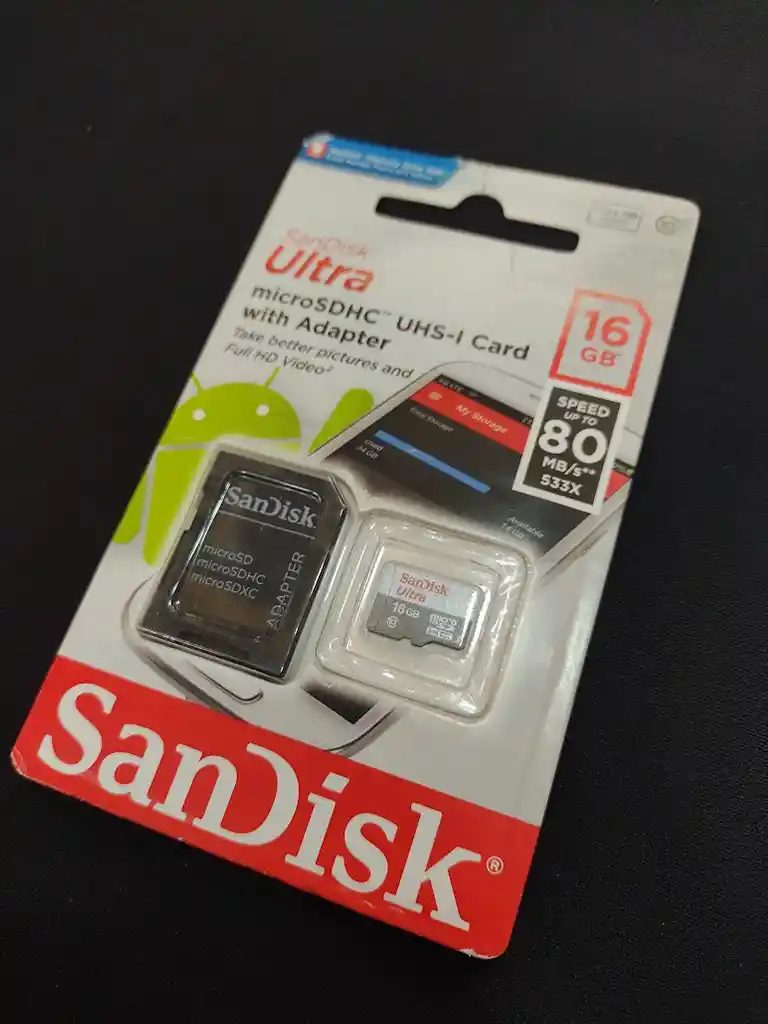 Tarjeta De Memoria Micro Sd 16 Gb Sandisk