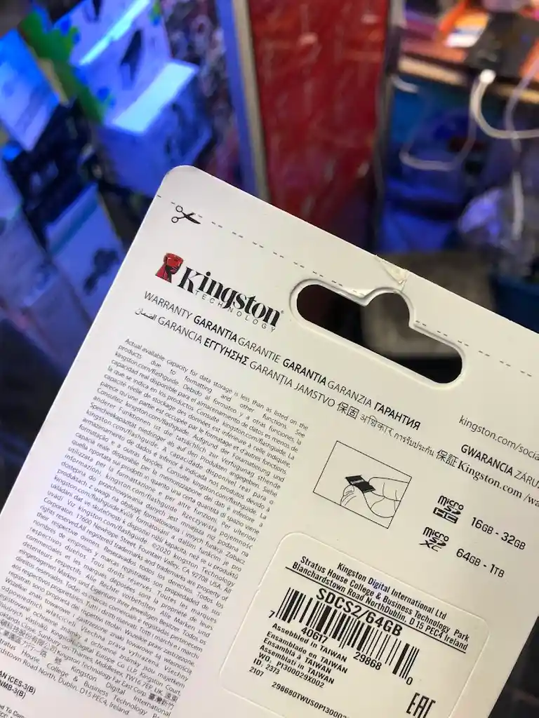 Tarjeta De Memoria Micro Sd 64 Gb Kingston Canvas Select Plus