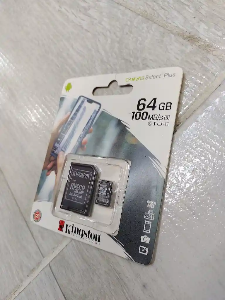 Tarjeta De Memoria Micro Sd 64 Gb Kingston Canvas Select Plus