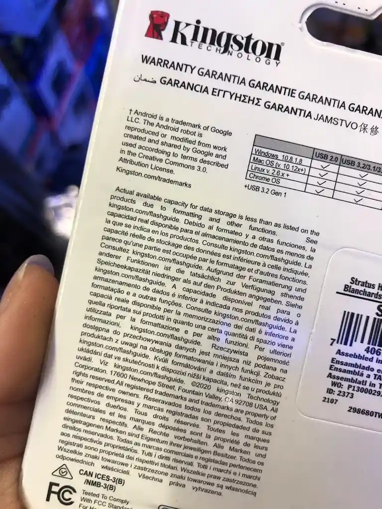 Tarjeta De Memoria Micro Sd 64 Gb Kingston Canvas Go Plus