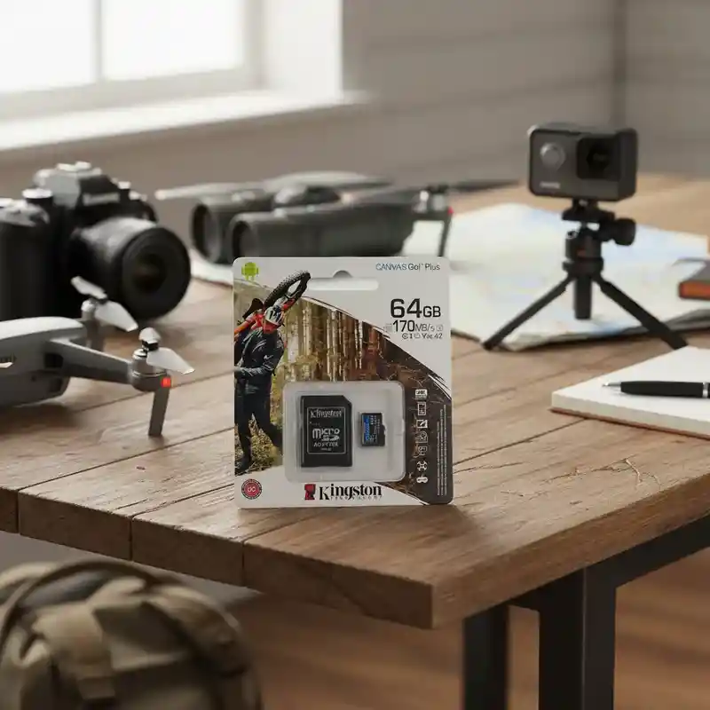 Tarjeta De Memoria Micro Sd 64 Gb Kingston Canvas Go Plus