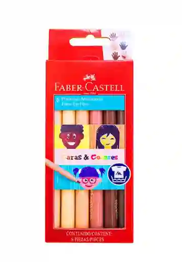 Eco Lápices Caras Y Colores 6/12 Faber Castell