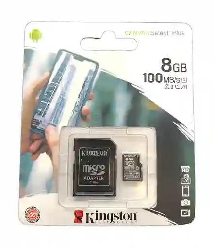 Tarjeta De Memoria Micro Sd Con Adaptador 8 Gb Kingston