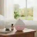 Humidificador Difusor Blanco Brillante Con Luces Estilo 1 Aromatizante