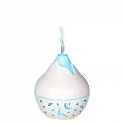 Humidificador Difusor Blanco Brillante Con Luces Estilo 1 Aromatizante