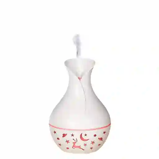Humidificador Difusor Blanco Brillante Con Luces Estilo 2 Aromatizante