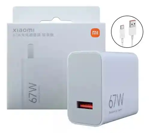 Cargador Tipo C Completo Xiaomi Turbo 67w Rapido