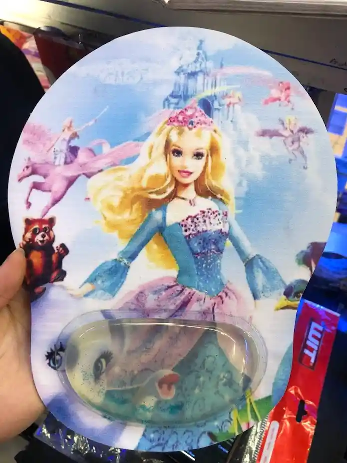 Mouse Pad Ergonomico Barbie