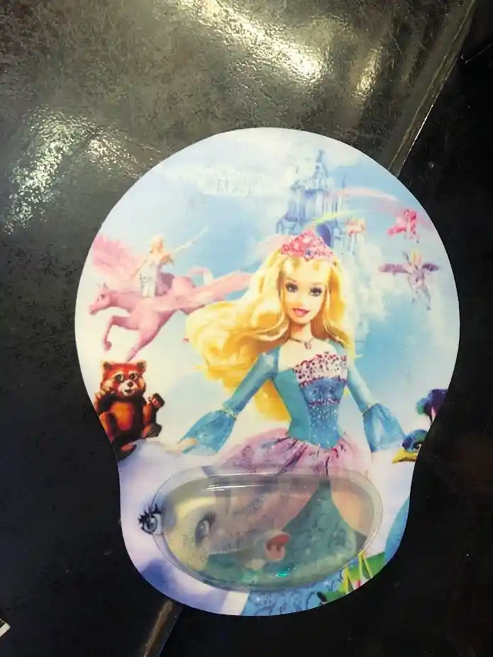 Mouse Pad Ergonomico Barbie