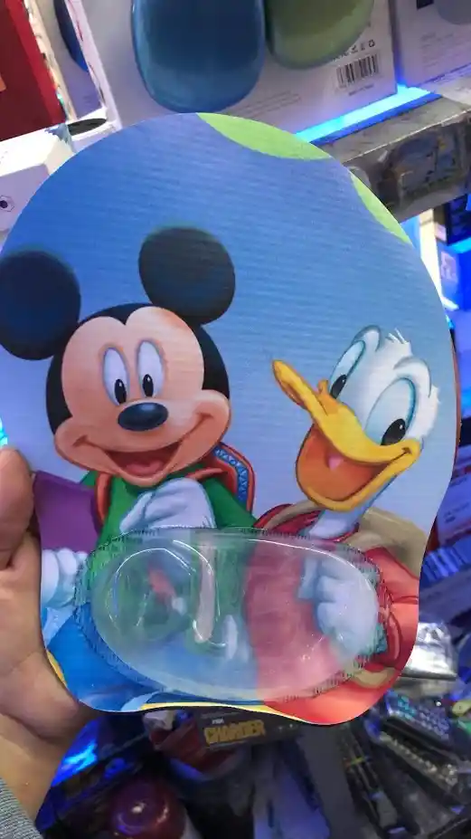 Pad Mouse Ergonomico Mickey Mouse Y Pato Donald