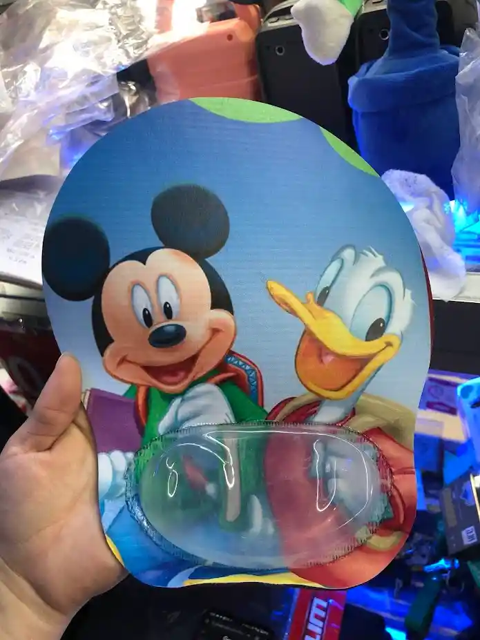Pad Mouse Ergonomico Mickey Mouse Y Pato Donald