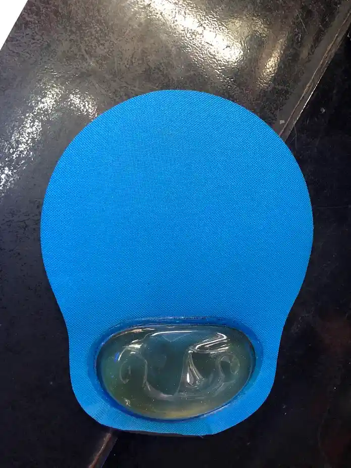 Mouse Pad Ergonomico Azul Claro