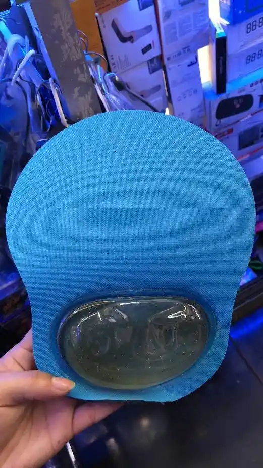 Mouse Pad Ergonomico Azul Claro