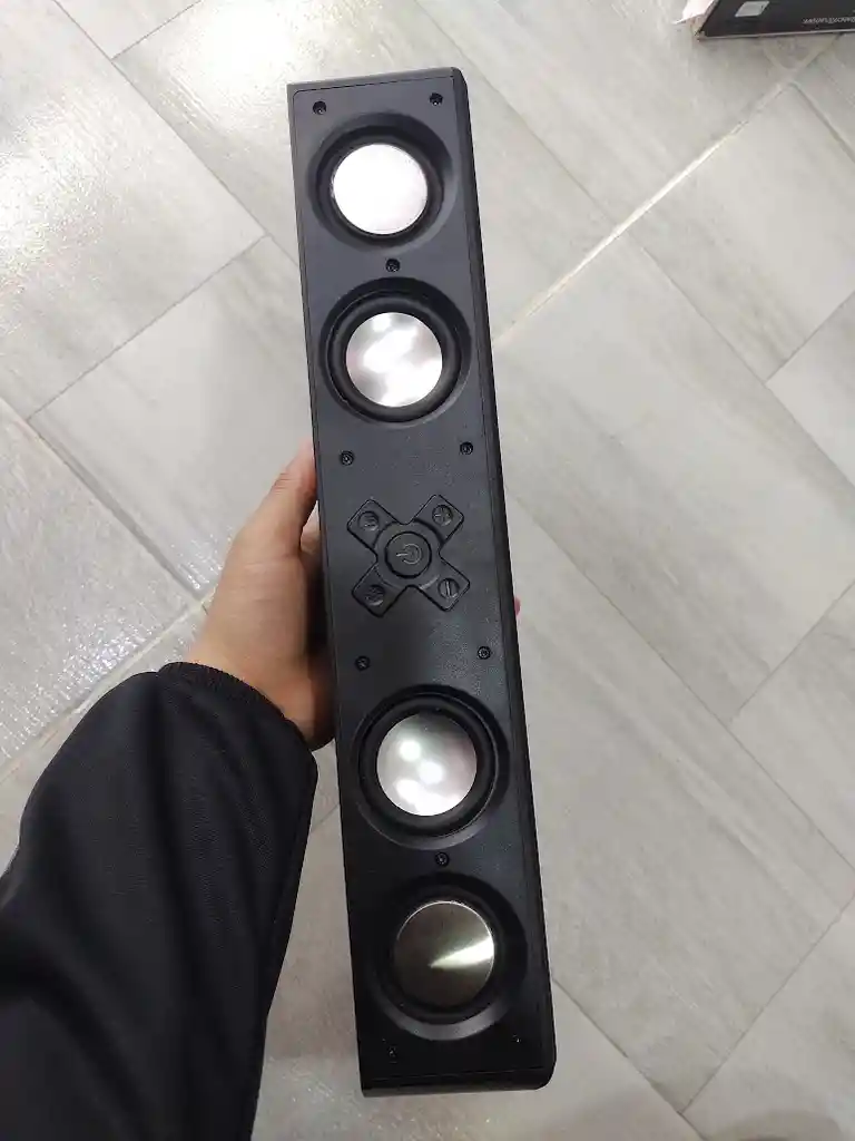 Barra De Sonido Parlante Negro Inalámbrico Con Luces