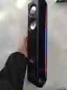 Barra De Sonido Parlante Negro Inalámbrico Con Luces