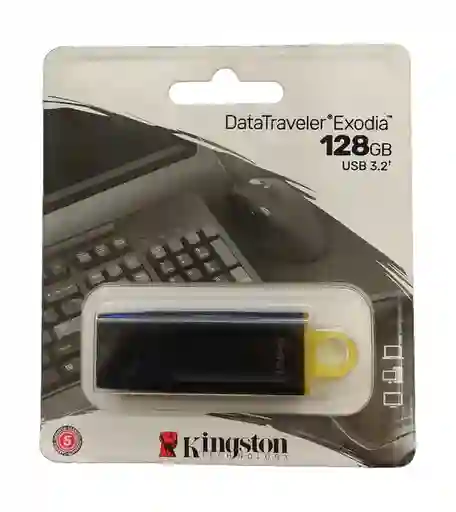 Memoria Usb Kingston 128 Gb Color Negro