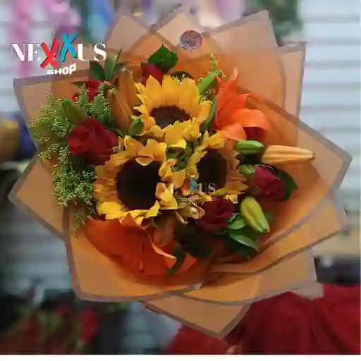 Capuchon De Girasol Y Lirios