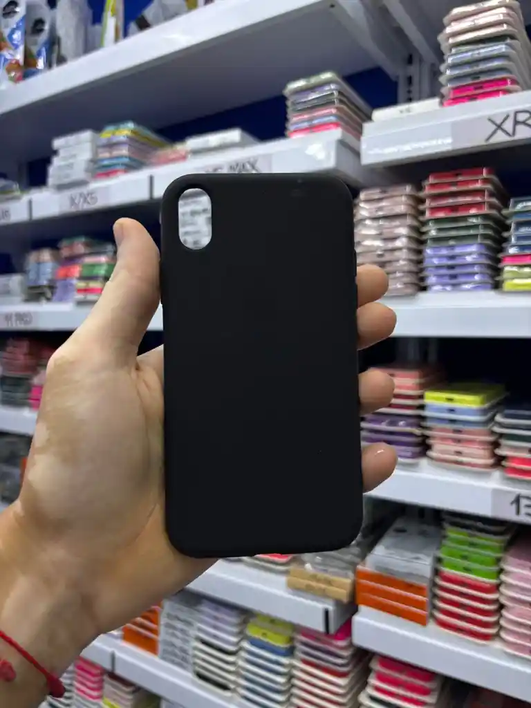 Iphone Xs Max | Color Negro | Silicone Case | Rigido | Carcasa Protectora | Antihumedad