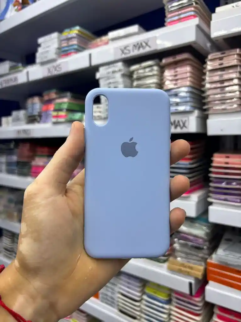 Iphone Xs Max | Color Azul Celeste | Silicone Case | Rigido | Carcasa Protectora | Antihumedad