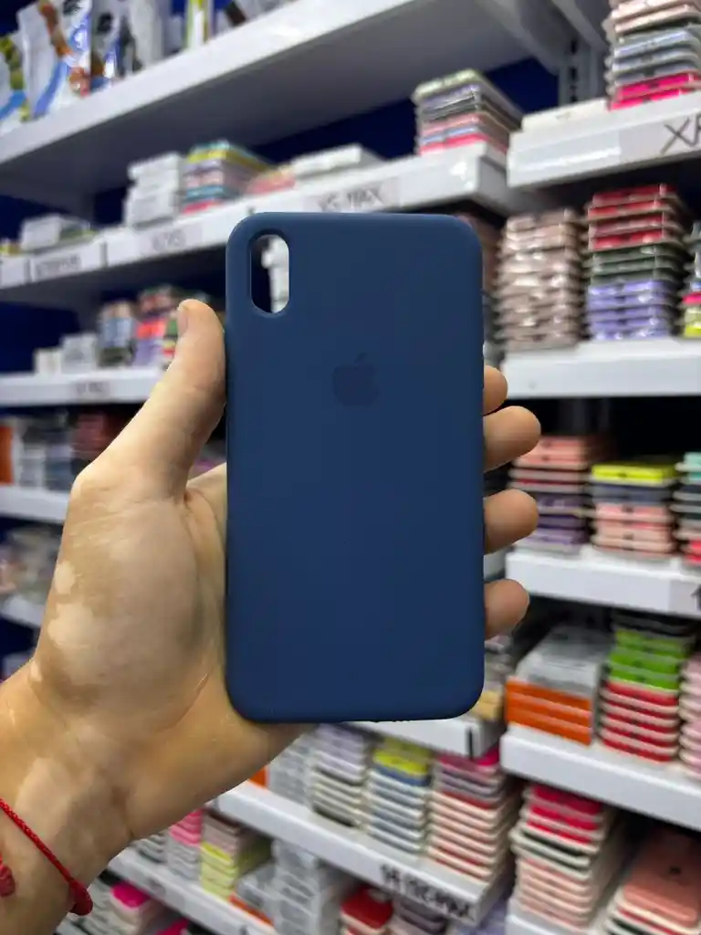 Iphone Xs Max | Color Azul Indigo | Silicone Case | Rigido | Carcasa Protectora | Antihumedad