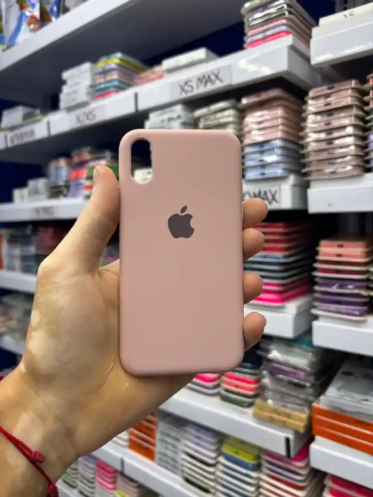 Iphone Xr | Color Palo E Rosa | Silicone Case | Rigido | Carcasa Protectora | Antihumedad