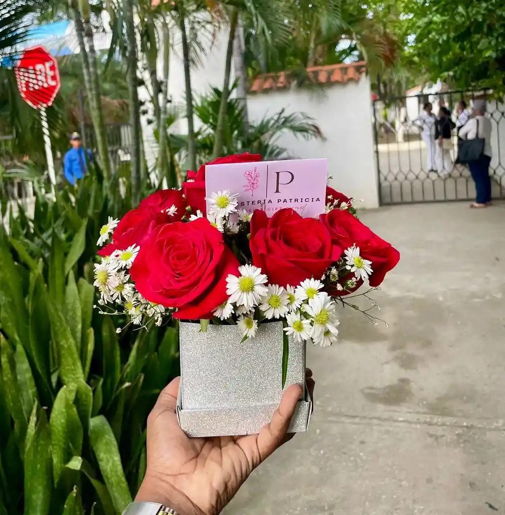 Mini Caja De Rosas
