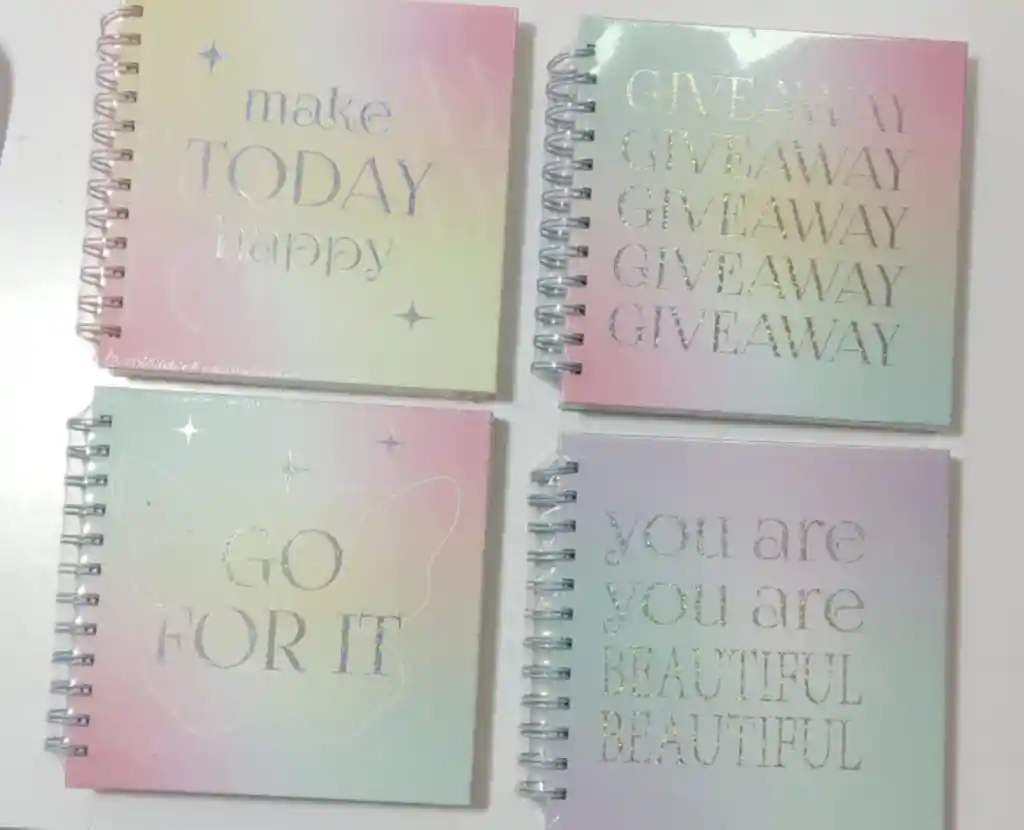 Agenda Argollada Cuadric/rayada 120h Degrade